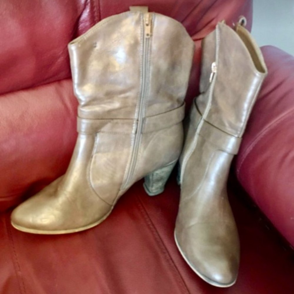 Torrid: Brown Booties with 2 inch heal. Size 11